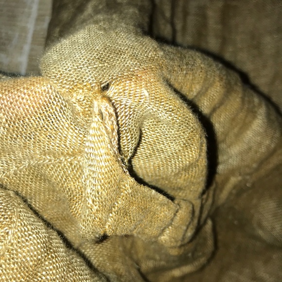 Flax Brown Linen Sleeveless Midi Dress Lagenlook - Picture 6 of 7